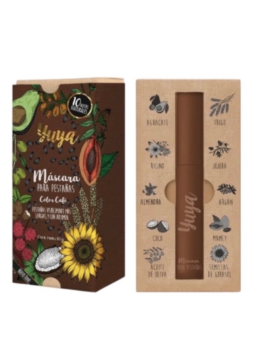 Yuya Eye Lash Mascara 10 Oils, Brown